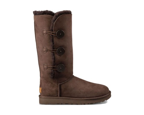 UGG BAILEY BUTTON TRIPLET CHOCOLATE