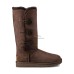 UGG BAILEY BUTTON TRIPLET CHOCOLATE