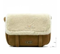 UGG BIA MINI SCHOOL BAG LEATHER CHESTNUT