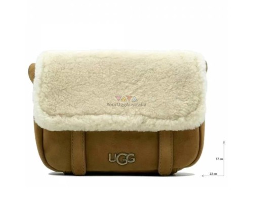 UGG BIA MINI SCHOOL BAG LEATHER CHESTNUT