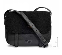 UGG BIA MINI SCHOOL BAG LEATHER BLACK