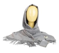 SCARF UGG GREY VIOLET