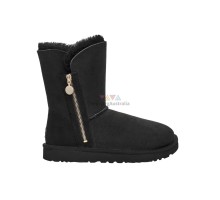 UGG BAILEY SHORT  ZIP BLACK