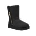 UGG BAILEY SHORT  ZIP BLACK