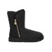 UGG BAILEY SHORT  ZIP BLACK