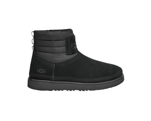 UGG CLASSIC MINI LACE-UP WEATHER BLACK