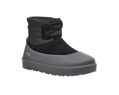 UGG CLASSIC MINI LACE-UP WEATHER BLACK
