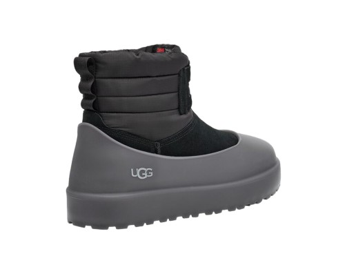 UGG CLASSIC MINI LACE-UP WEATHER BLACK