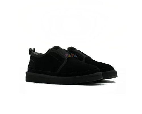 UGG MENS SLIPPERS FLEX BLACK