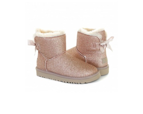 BAILEY BOW MINI SPARKLE FASHION BOOT GOLD