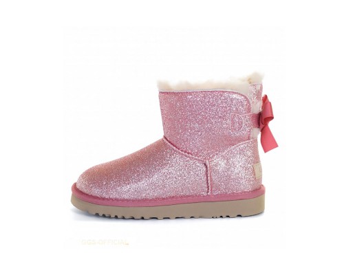BAILEY BOW MINI SPARKLE FASHION BOOT PINK