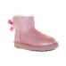 BAILEY BOW MINI SPARKLE FASHION BOOT PINK