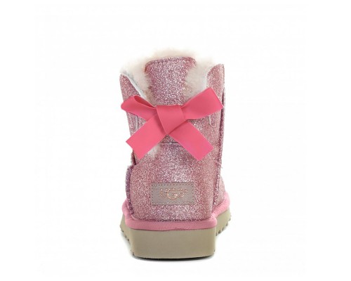 BAILEY BOW MINI SPARKLE FASHION BOOT PINK