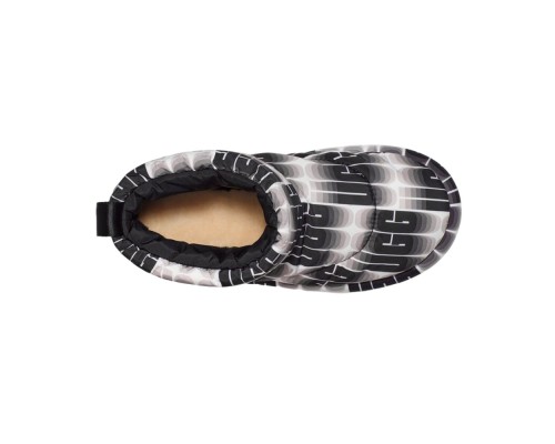 UGG CLASSIC MAXI WAVELENGTH MINI BLACK/WHITE