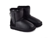 UGG KIDS ZIP METALLIC BLACK