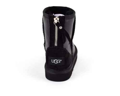 UGG KIDS ZIP METALLIC BLACK