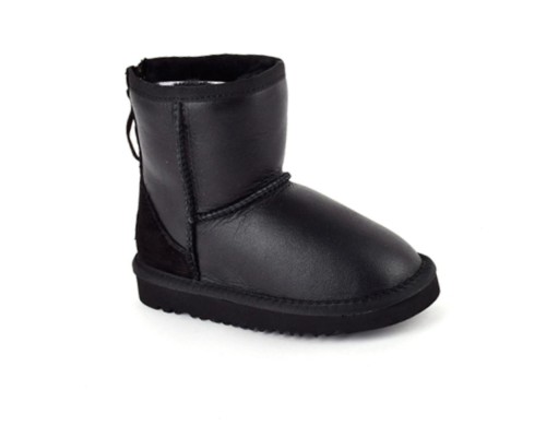 UGG KIDS ZIP METALLIC BLACK