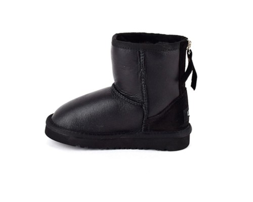 UGG KIDS ZIP METALLIC BLACK