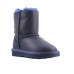 UGG KIDS ZIP METALLIC NAVY