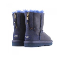 UGG KIDS ZIP METALLIC NAVY