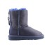 UGG KIDS ZIP METALLIC NAVY