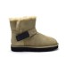 UGG MINI BAILEY LOGO STRAP SUEDE KHAKI