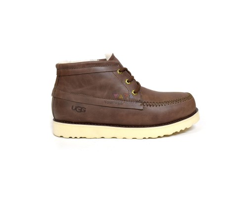 UGG CAMPOUT CHUKKA LEATHER CHOCOLATE