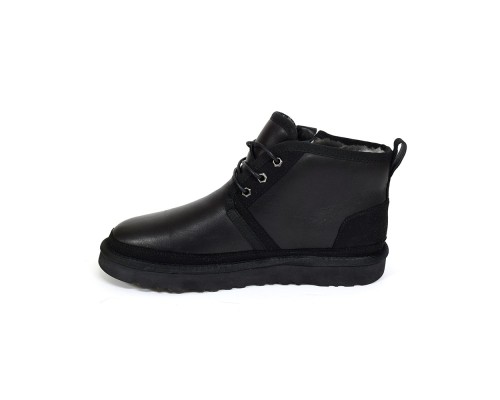 UGG NEUMEL ZIP LEATHER BLACK