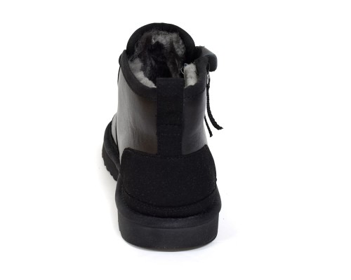 UGG NEUMEL ZIP LEATHER BLACK