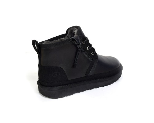 UGG NEUMEL ZIP LEATHER BLACK