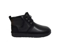 UGG NEUMEL ZIP LEATHER BLACK