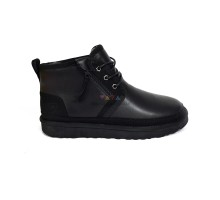 UGG NEUMEL ZIP LEATHER BLACK