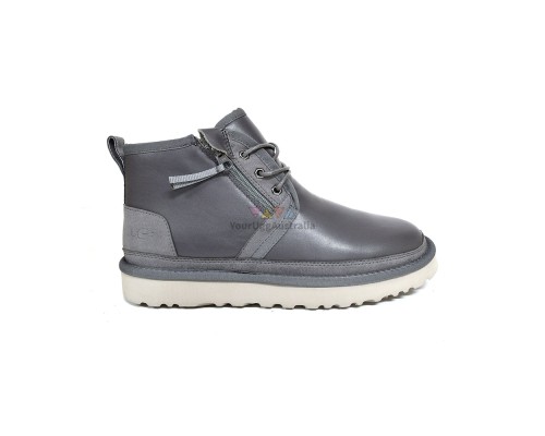 UGG NEUMEL ZIP LEATHER GREY