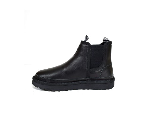 UGG MENS CHELSEA BOOT LEATHER BLACK