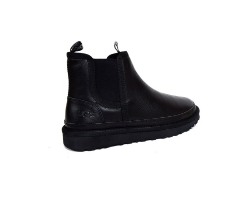 UGG MENS CHELSEA BOOT LEATHER BLACK