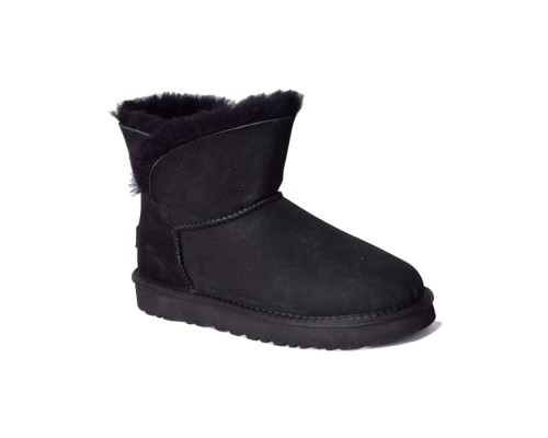 UGG CLASSIC MINI CUFF BLACK