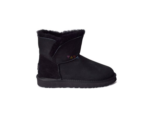 UGG CLASSIC MINI CUFF BLACK