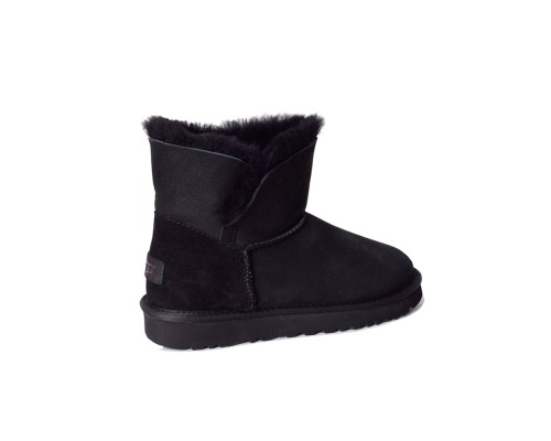 UGG CLASSIC MINI CUFF BLACK