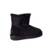 UGG CLASSIC MINI CUFF BLACK
