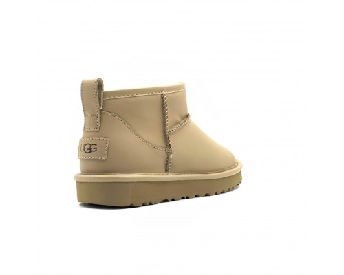 UGG CLASSIC ULTRA MINI LEATHER SAND