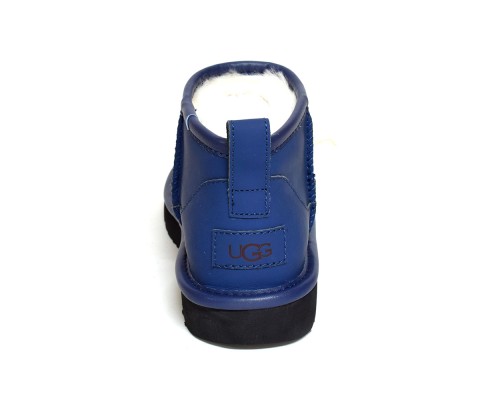 UGG CLASSIC ULTRA MINI LEATHER ROYAL NAVY