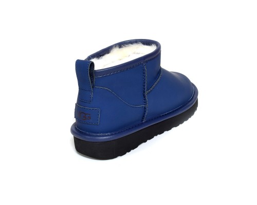 UGG CLASSIC ULTRA MINI LEATHER ROYAL NAVY