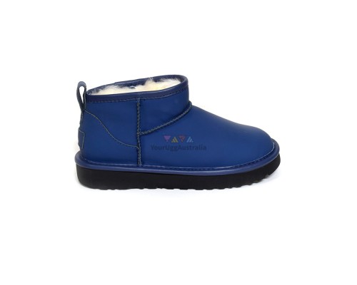 UGG CLASSIC ULTRA MINI LEATHER ROYAL NAVY