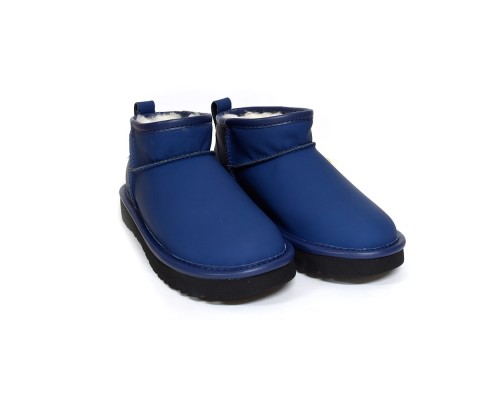 UGG CLASSIC ULTRA MINI LEATHER ROYAL NAVY