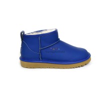 UGG CLASSIC ULTRA MINI LEATHER ROYAL BLUE