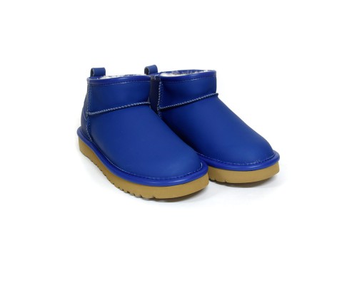 UGG CLASSIC ULTRA MINI LEATHER ROYAL BLUE
