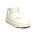 UGG CLASSIC ULTRA MINI LEATHER WHITE