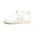 UGG CLASSIC ULTRA MINI LEATHER WHITE