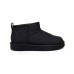 UGG CLASSIC ULTRA MINI LEATHER BLACK