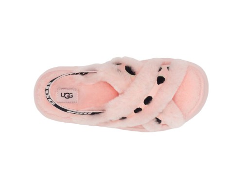UGG Disco Cross Slide Animalia Pink Scallop